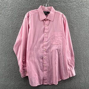 Vintage Polo Ralph Lauren Shirt Mens 17.5 34/35 Curham Pink Long Sleeve Button U
